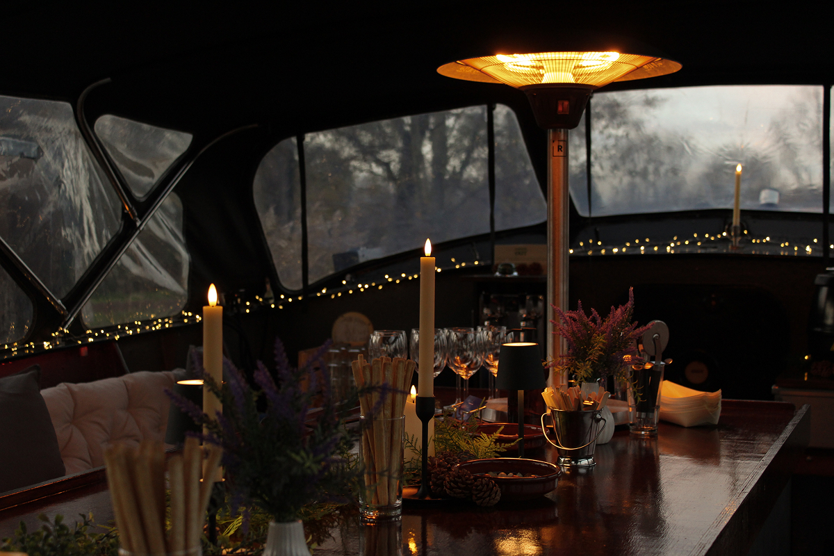 The Boat Café's heater