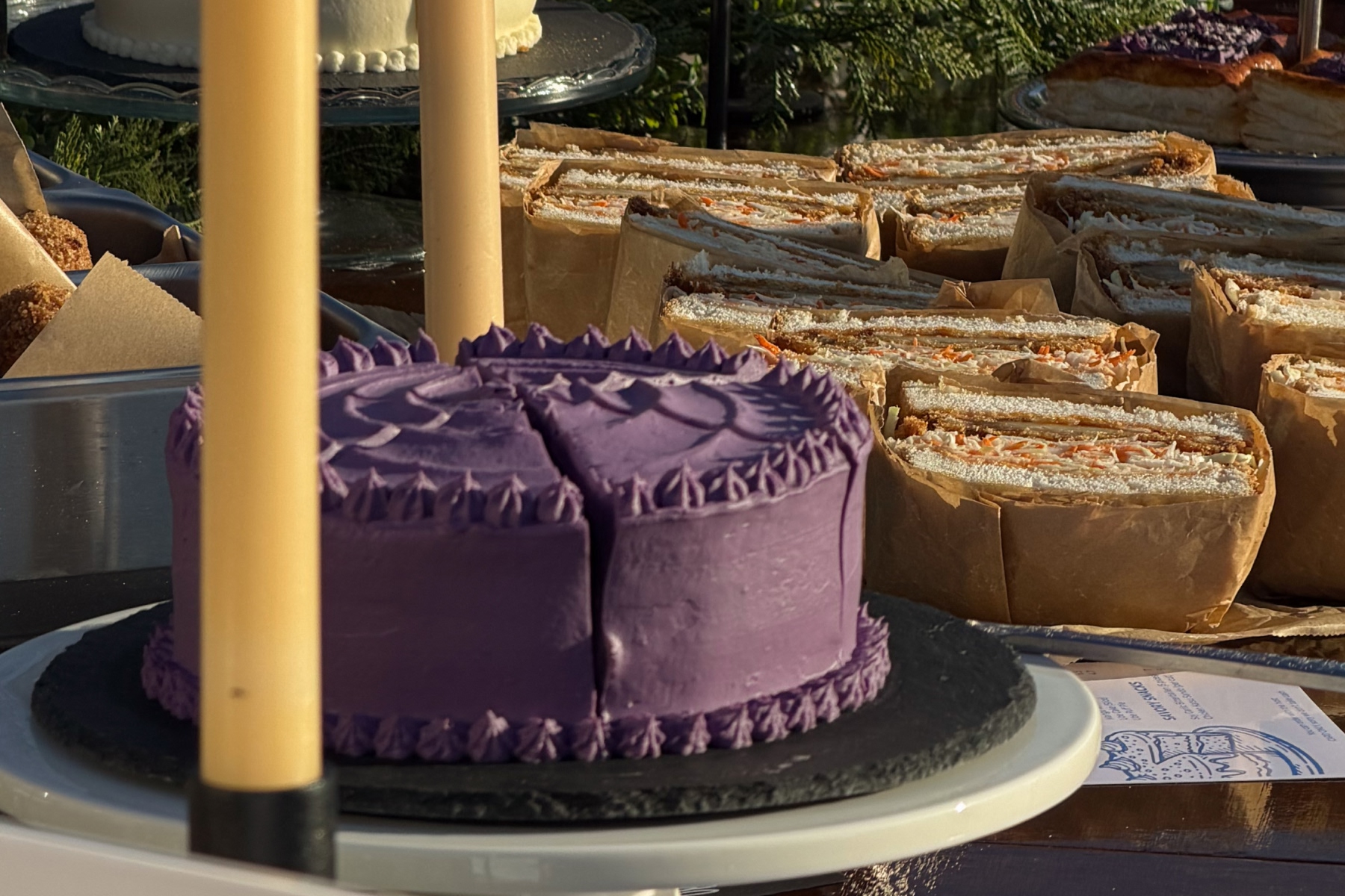 THE BOAT CAFÉ Filipino Ube Cake